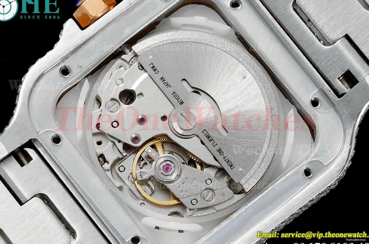 SS AMG 40mm Mens Santos Dial RG SS 100 XL MY9015 Black 0204